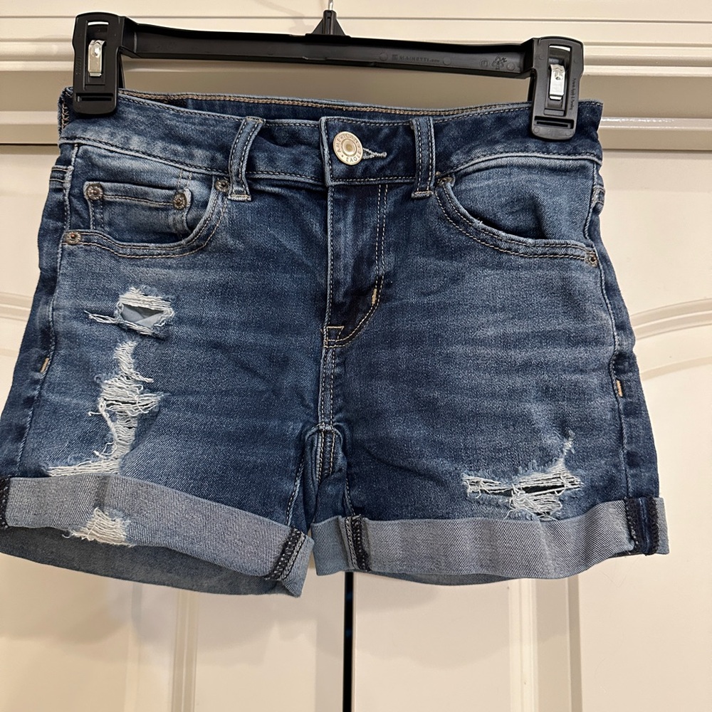 American Eagle Dark Blue Jean Shorts